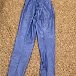 Real leather pants